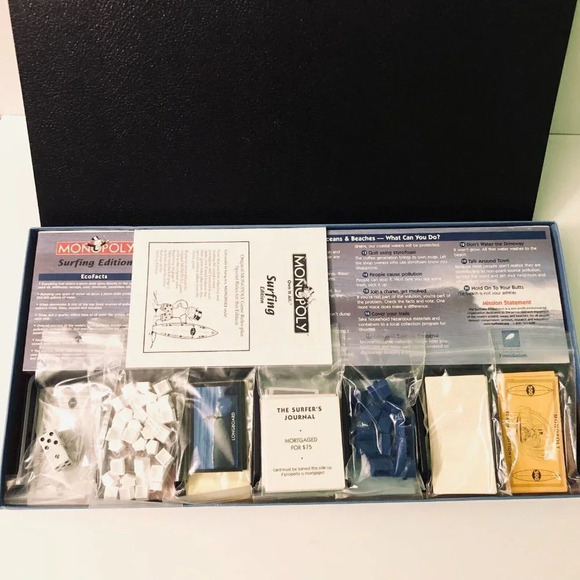 2003 Monopoly Surfing Edition Board Game Complete - Picture 4 of 16